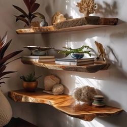 Live Edge Shelving And Install