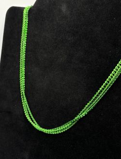 Saint Patrick Edition - MILOR 925 Sterling Silver Italian Multi-Strand Chain Necklace 17.5"
