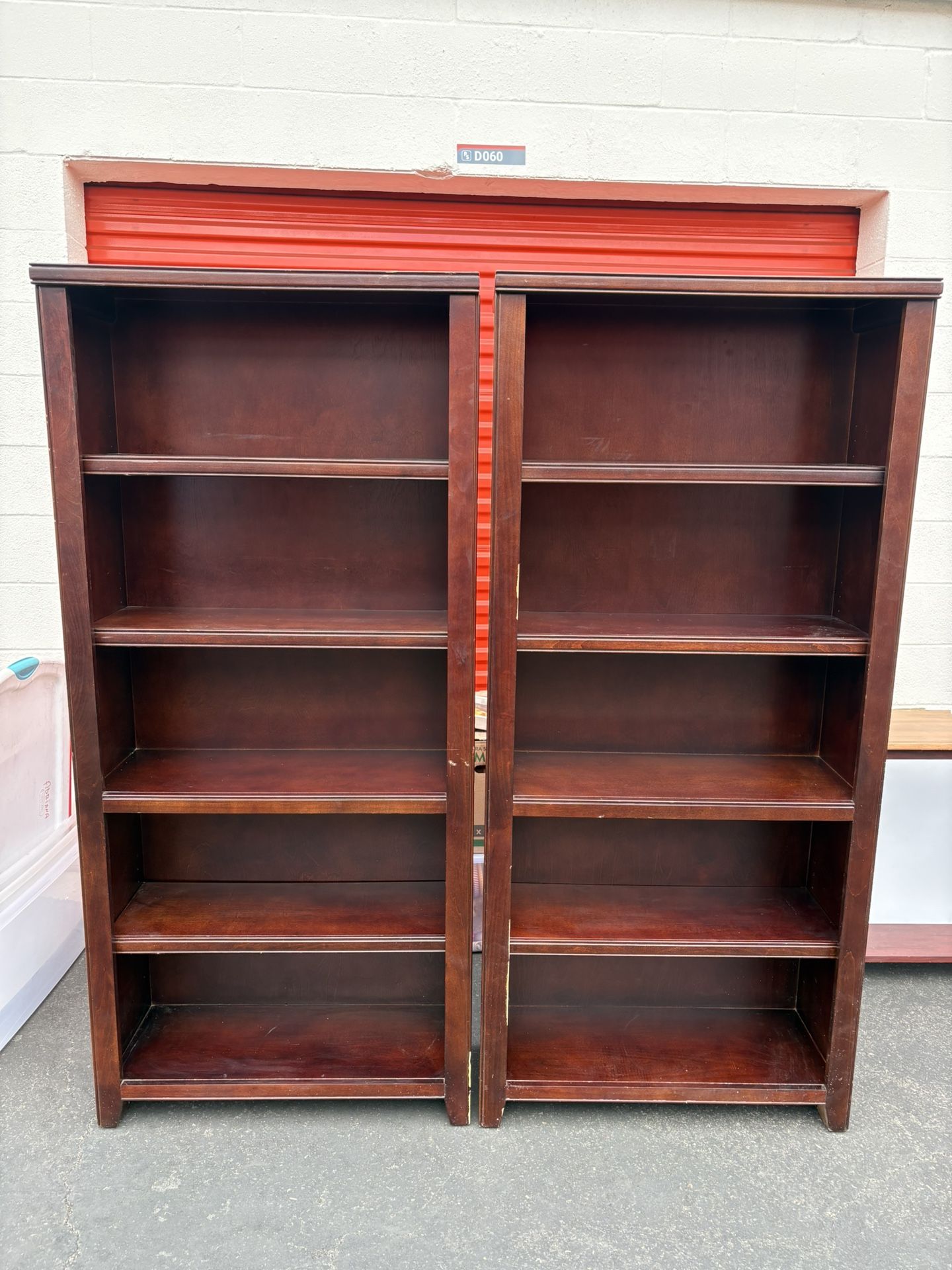 Matching Wooden Bookcases