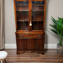 Vintage Wooden Display Cabinet