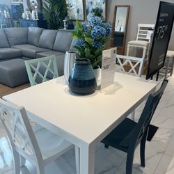 Coastal White Dining Table