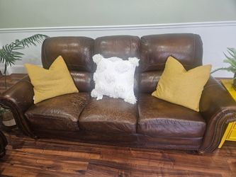 Brown Genuine Leather Couches