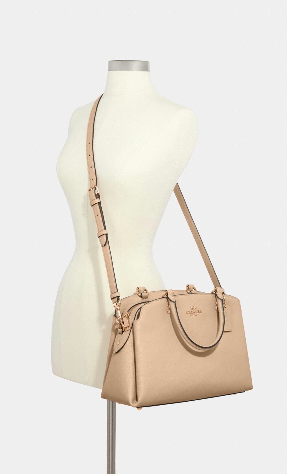 Coach Lillie Carryall Purse: Taupe Color