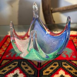 ADORNO DE CRITAL MURANO DISEÑO GARZA