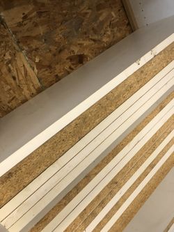 Melamine boards shelving 35” wide