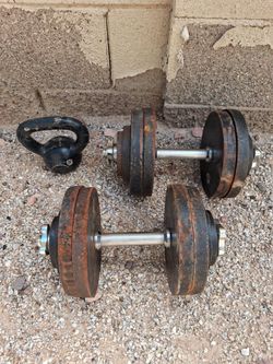 (2) BFCO Dumbells + (16) BFCO Plates
