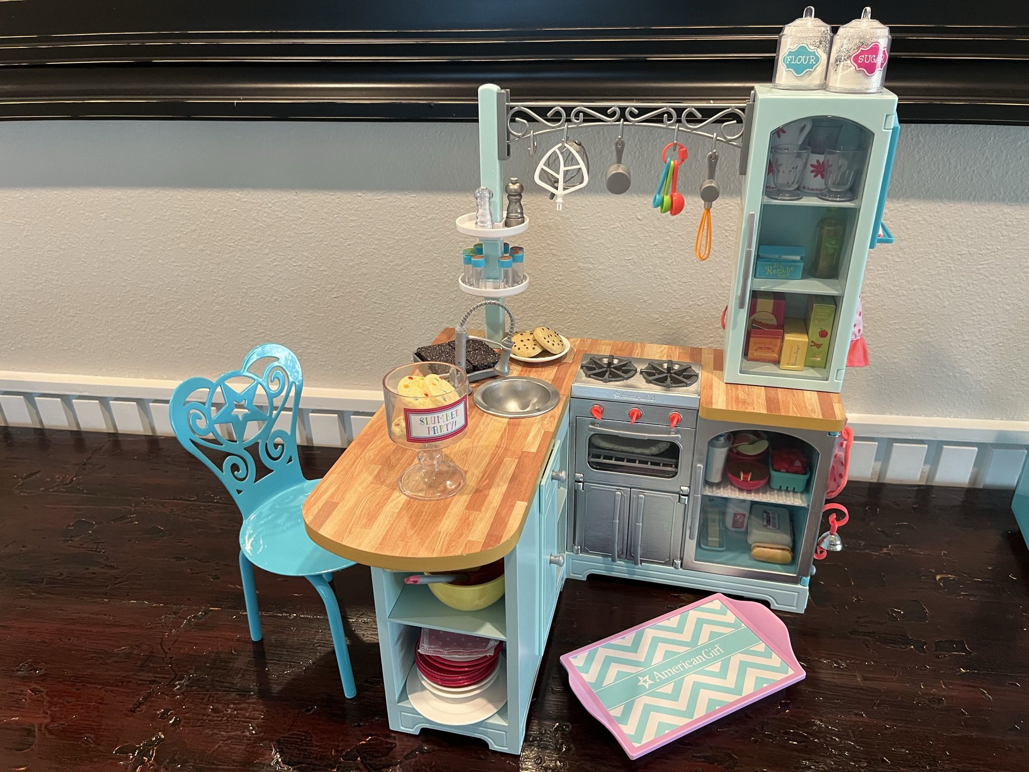 American Girl Doll Gourmet Kitchen “retired set”