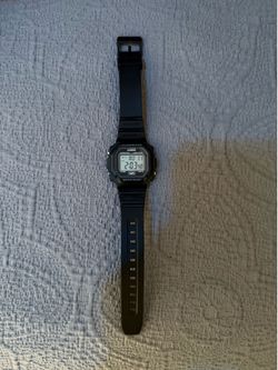 Casio F108WH digital watch.