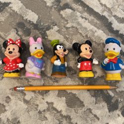 Disney Figurines Mickey Minnie Goofy Pluto Donald