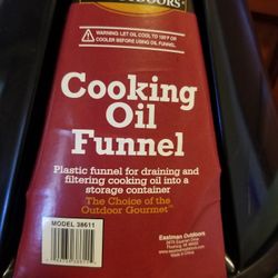 Brand new Eastman Cooking Oil Funnel for Deep Fried Turkey

