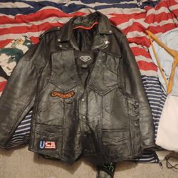 Leather Jacket And Vest
