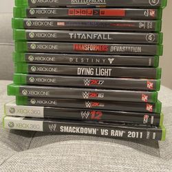 Xbox 360  And Xbox One Games