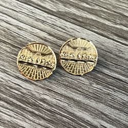 10k Last Supper Earrings 