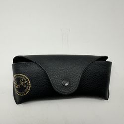 Ray Ban Leather Pouch Universal Luxottica Sunglasses Case Only Black Pre-owned