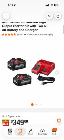 Milwaukee battery 6.0