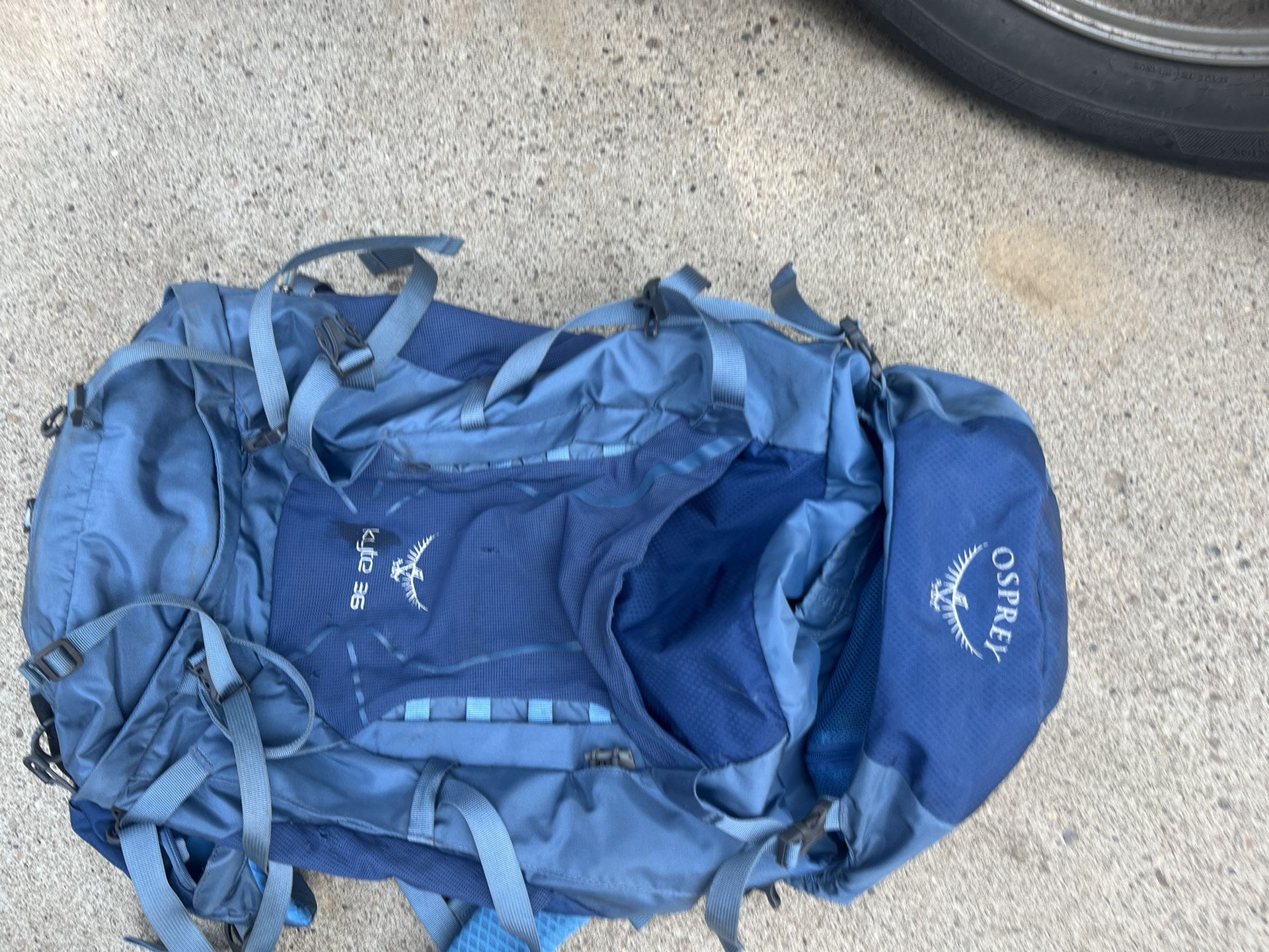 osprey kyte 36 with hydration pouch backpack