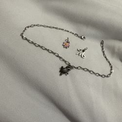 Small Twist Anklet Without Turtle Charm 