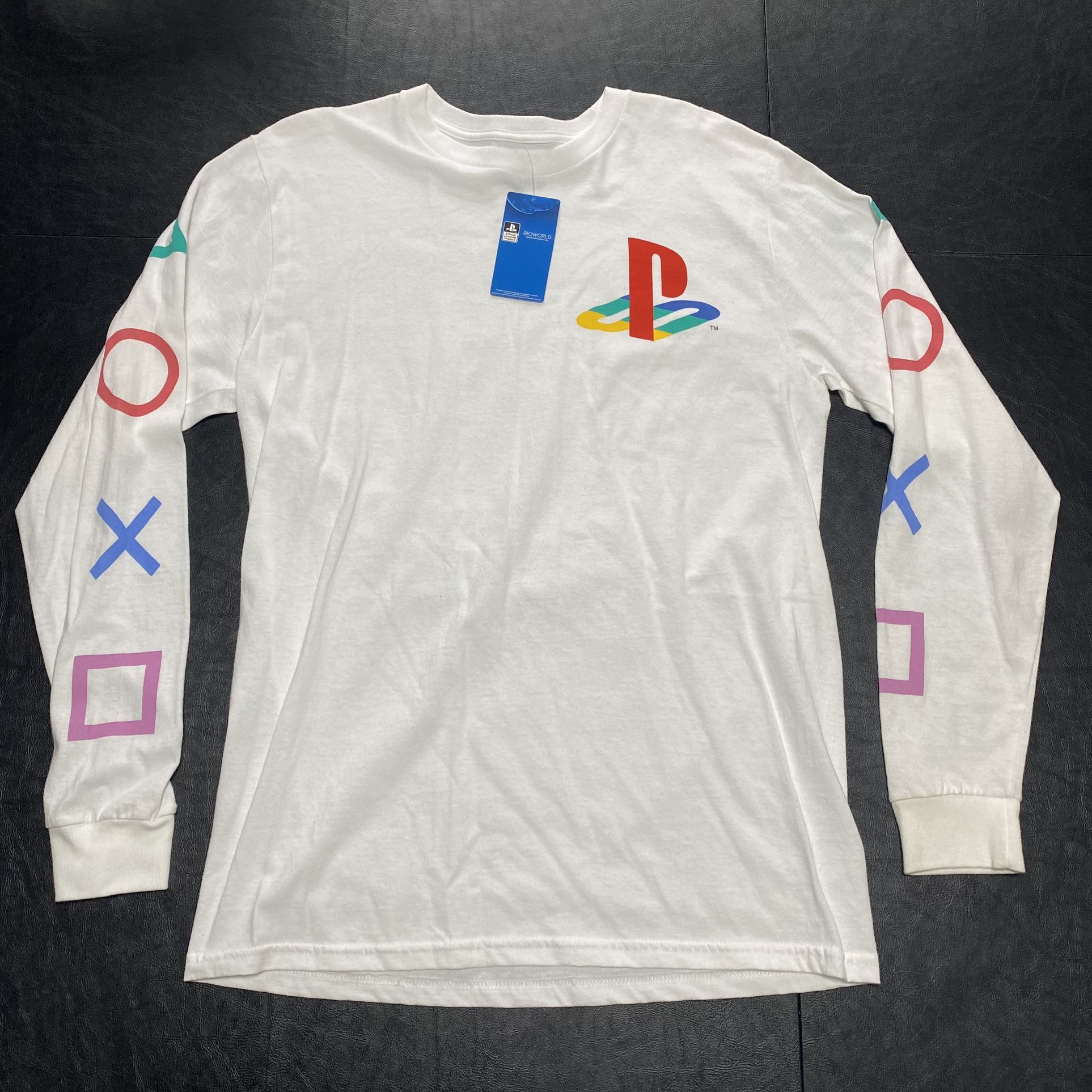 Sony PlayStation PS1 PSX Men’s Graphic Long Sleeve Tee Shirt