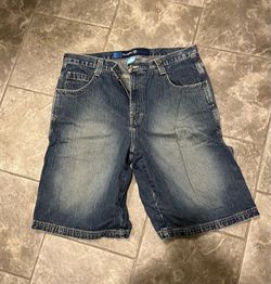 Men’s Shorts Size 36, Very Nice & In Good Condition Utility Phys. SCi Blue Jeans by Denim Solution, Model: RN  17730.