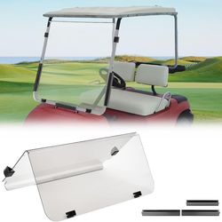 KEMIMOTO Golf Cart Windshield Compatible with G22 2003-2006 Foldable Replacement Windshield with Anti-UV and Impact Resistant Acrylic (READ DESCRIPTIO