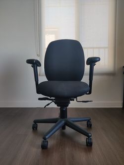 Black Ergonomic Office Chair with Armrests