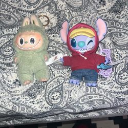 matcha labubu and genz stitch 