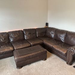 Leather Couch (brown) 