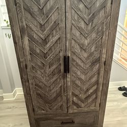 Calvin Gray 2 Drawer Armoire