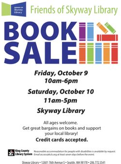 Book Sale at Skyway Library