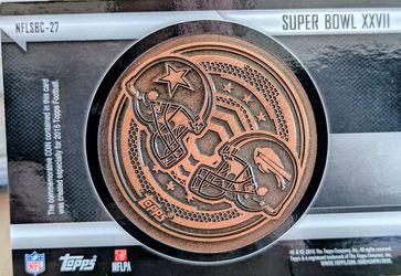 Topps commemorative Superbowl #27 coin