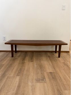 Rare IKEA Svansbo Coffee Table Bench Walnut Veneer 2005
