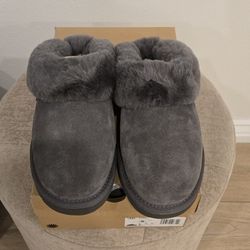 Brand New Gray Ugg Cluggette Women's Slippers Size 8