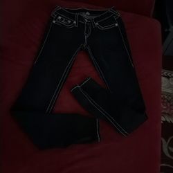 True Religion Black Jeans Size 26 