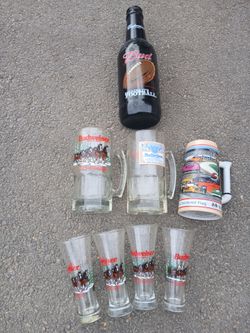 Vintage Budweiser Glass Collectibles Excellent Condition