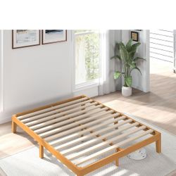 Full Sized wooden Platform Bed Frame 