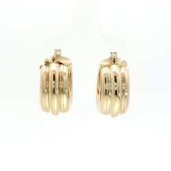 Ladies 14k Yellow Gold 1/2-inch Hoop Earrings 2.0 Grams 11057668