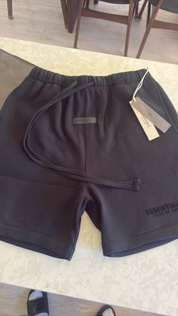 Fear of God Essentials Black Shorts Size M
