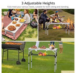Folding camp/beach table