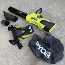 RYOBI 40V HP Brushless 100 MPH 600 CFM Cordless Leaf Blower/Mulcher/Vacuum (Tool Only) 