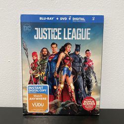 Justice League - Blu Ray + DVD Combo - Like New w/ Slip Cover - DC - Batman