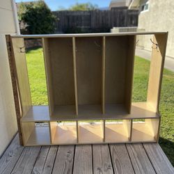 Cubby For Coats/Backpacks/Shoes - Up To 5 Children