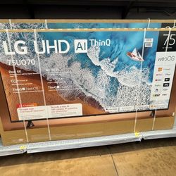 75” LG UHD 4K Smart WebOS Tv/Magic Remote 