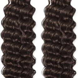 Chocolate Brown Deep Wave 100% Human Hair 2 Piece Bundle Pack