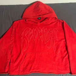Revenge x Xxxtentacion ‘Bad Vibes’ Hoodie size XL cropped