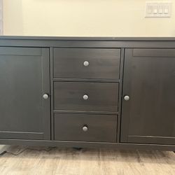 IKEA hemmed black Buffet Table 