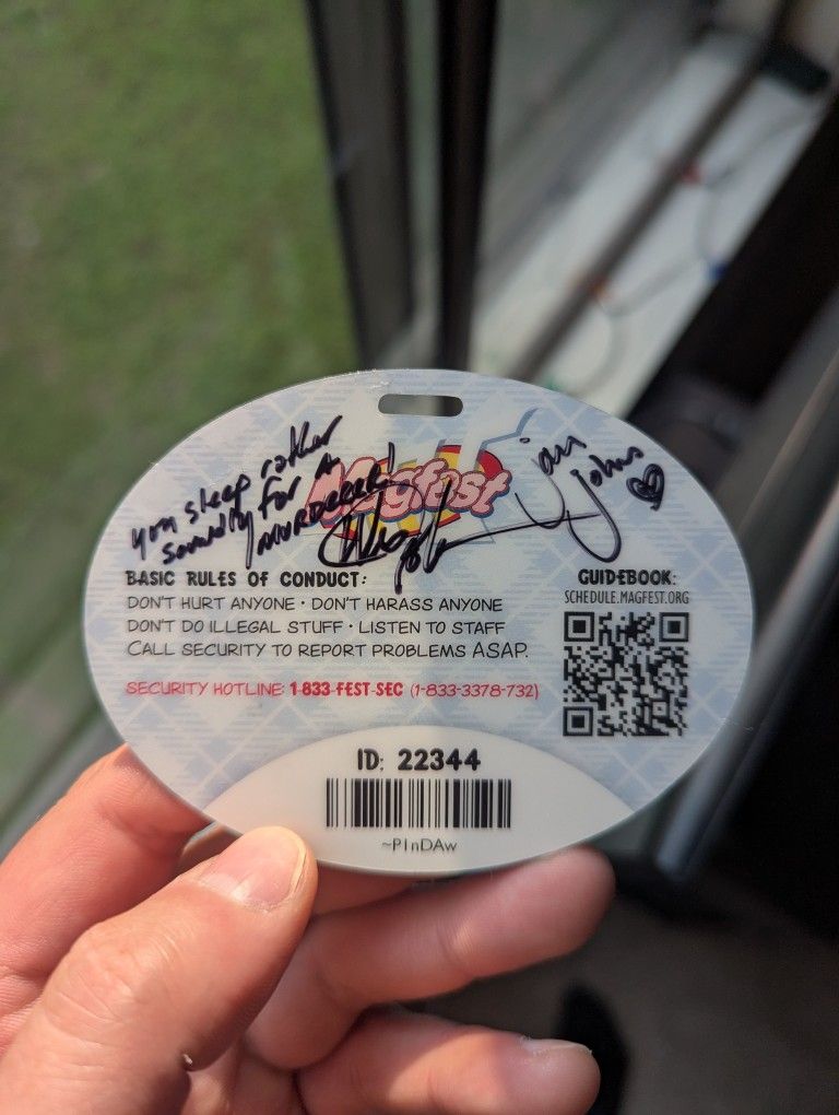 Super Magfest 2018 Signed 3 Day Pass