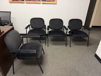4 office waiting chairs