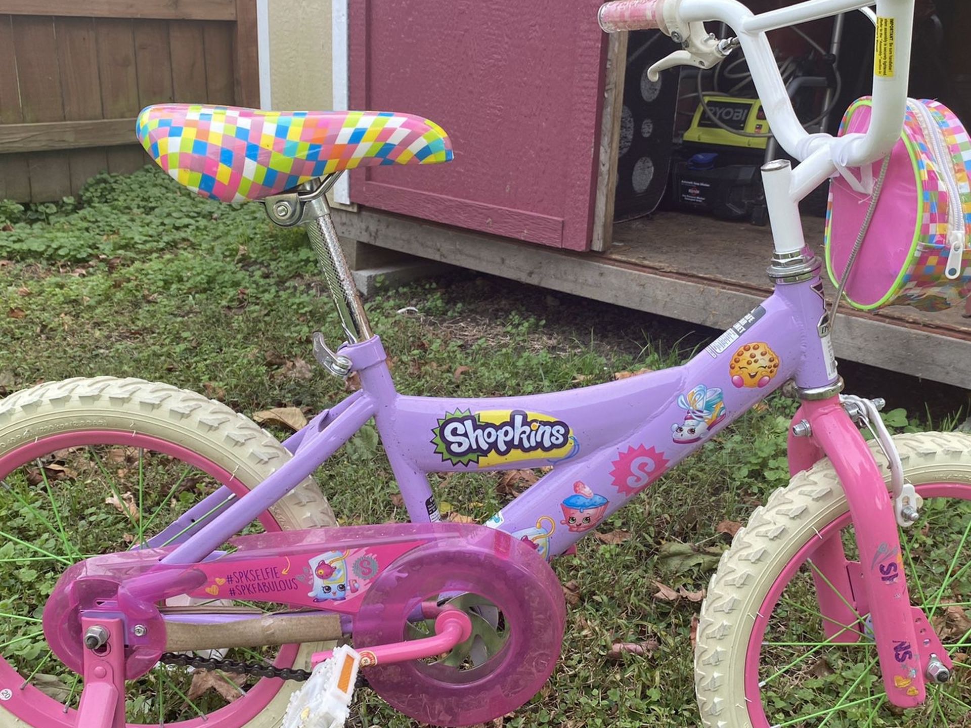 16 inch Shopkins girl bike