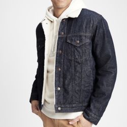 GAP DENIM Fleece SHERPA LINED TRUCKER JEAN Denim JACKET Men SZ M Deal Was. Condition is "Pre-owned". Shipped with USPS Priority Mail. Preowned great