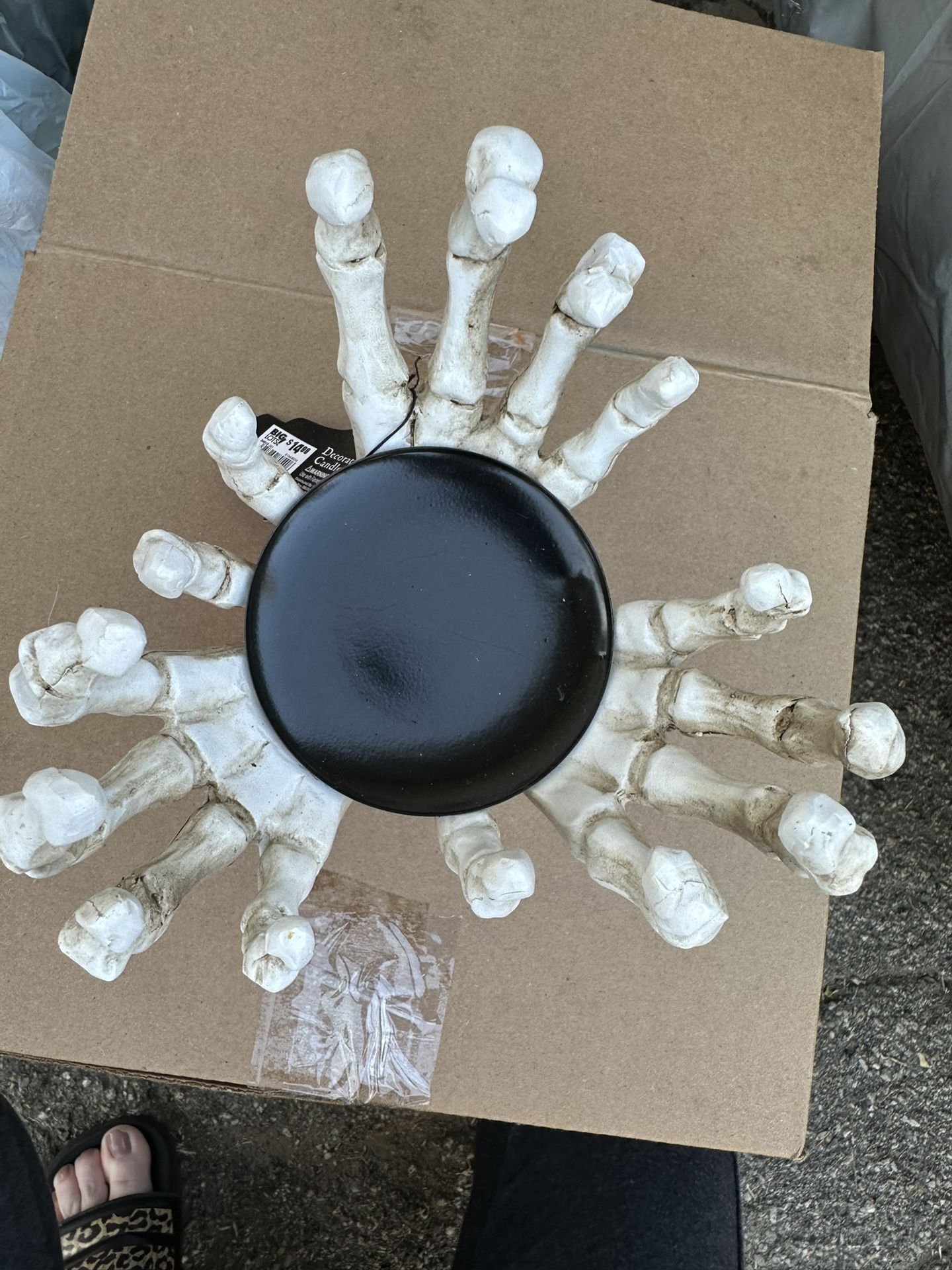 Candle Holders Skeleton Each $15
